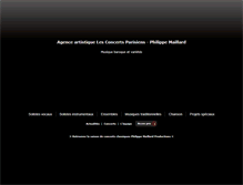 Tablet Screenshot of concertsparisiens.fr
